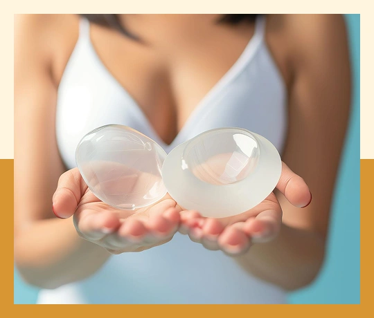 Augmentation mastopexy procedure combining breast lift with implants for enhanced shape and volume.