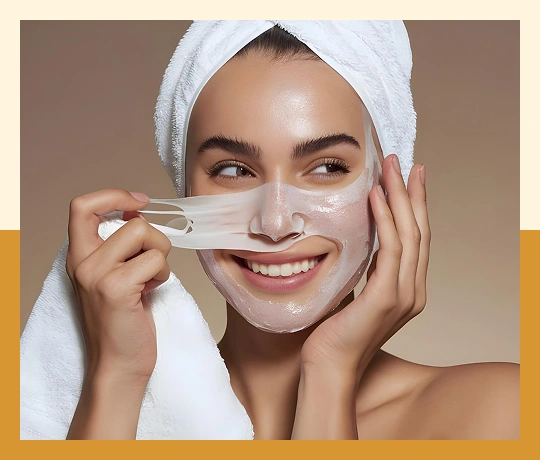 Chemical peel treatment improving skin texture, tone, and radiance for a refreshed complexion.