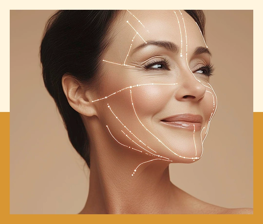 Facetite treatment illustrating non-surgical tightening and contouring of lower face and cheeks.